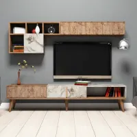 Комплекты ТВ-зона Trendy Milano 40 см x 35 см x 180 см / Коричневый photo 2