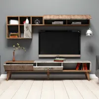 Комплекты ТВ-зона Trendy Milano 40 см x 35 см x 180 см / Коричневый photo 3