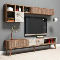 Комплекты ТВ-зона Trendy Milano 40 см x 35 см x 180 см / Коричневый photo 5