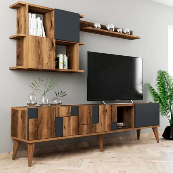 Комплекты ТВ-зона Trendy Madrid 48.6 см x 33.8 см x 180 см / Коричневый photo 3