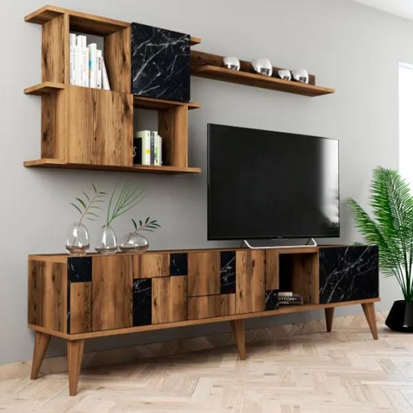 Комплекты ТВ-зона Trendy Madrid 48.6 см x 33.8 см x 180 см / Коричневый photo 3