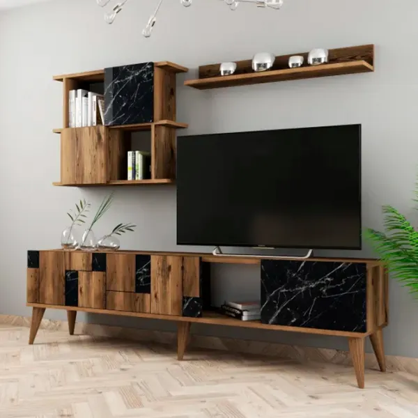 Комплекты ТВ-зона Trendy Madrid 48.6 см x 33.8 см x 180 см / Коричневый photo 4