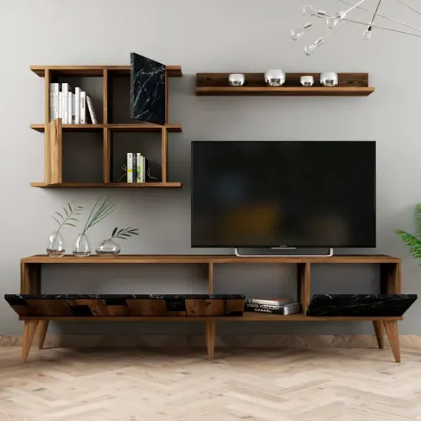 Комплекты ТВ-зона Trendy Madrid 48.6 см x 33.8 см x 180 см / Коричневый photo 5