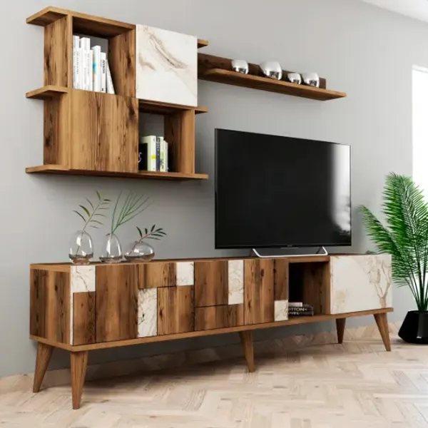 Комплекты ТВ-зона Trendy Madrid 48.6 см x 33.8 см x 180 см / Коричневый photo 3