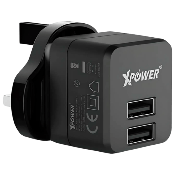 Încărcător de rețea XPower 2USB 2.4A 2.4 A / Black photo 1