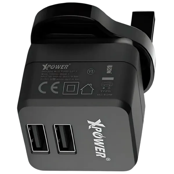 Încărcător de rețea XPower 2USB 2.4A 2.4 A / Black photo 2