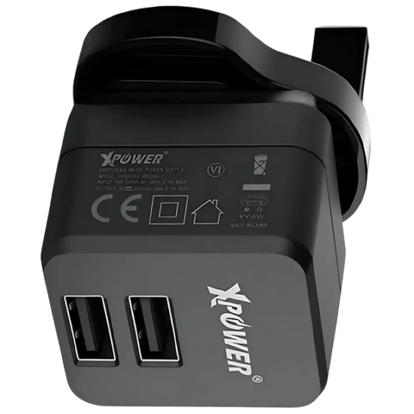 Încărcător de rețea XPower 2USB 2.4A 2.4 A / Black photo 2