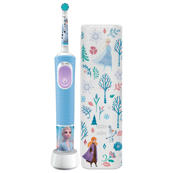 Periuță de dinți electrică Braun Kids Vitality D103.4132КХ FROZEN II + CASE ORAL-B 2D / Blue photo 1