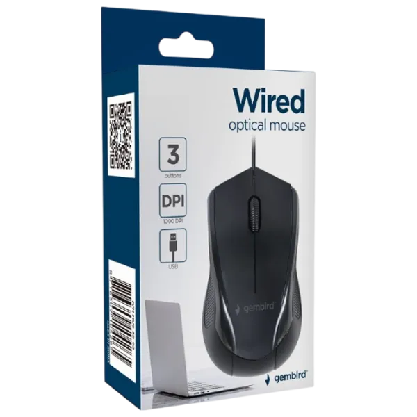 Mouse Gembird MUS-3B-02 Black photo 3