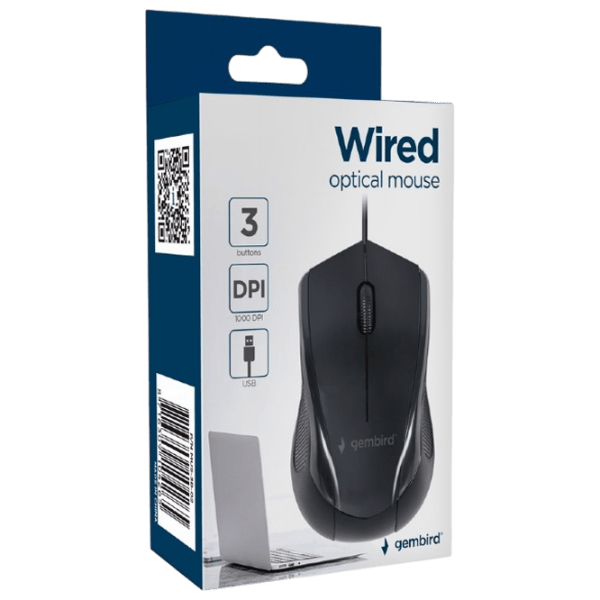 Mouse Gembird MUS-3B-02 Black photo 3