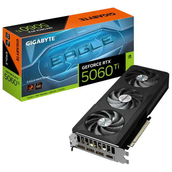 Placă video Gigabyte GeForce RTX 5060 Ti EAGLE MAX OC PCI Express x16 5.0 / 8 GB photo 10