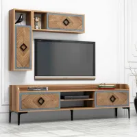 Seturi zona TV Trendy Samba 52 cm x 35 cm x 180 cm / Brown photo 2