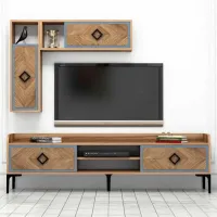 Seturi zona TV Trendy Samba 52 cm x 35 cm x 180 cm / Brown photo 3