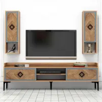 Seturi zona TV Trendy Samba 52 cm x 35 cm x 180 cm / Brown photo 4