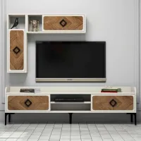 Seturi zona TV Trendy Samba 52 cm x 35 cm x 180 cm / Cream photo 3