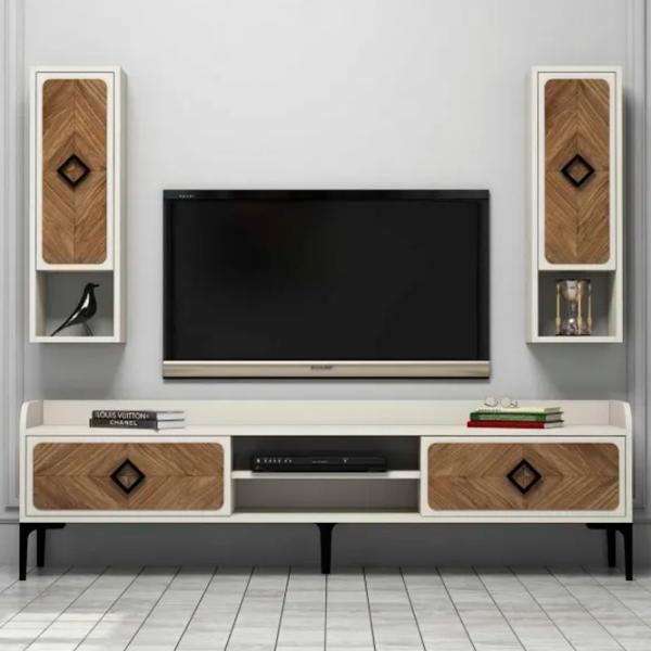 Комплекты ТВ-зона Trendy Samba 52 см x 35 см x 180 см / Кремовый photo 4