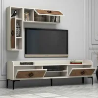 Seturi zona TV Trendy Samba 52 cm x 35 cm x 180 cm / Cream photo 5