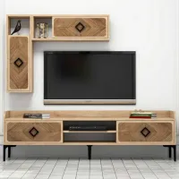 Seturi zona TV Trendy Samba 52 cm x 35 cm x 180 cm / Stejar Sonoma photo 3