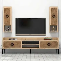 Seturi zona TV Trendy Samba 52 cm x 35 cm x 180 cm / Stejar Sonoma photo 5
