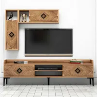 Seturi zona TV Trendy Samba 52 cm x 35 cm x 180 cm / Brown photo 3