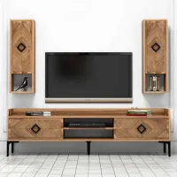 Seturi zona TV Trendy Samba 52 cm x 35 cm x 180 cm / Brown photo 4