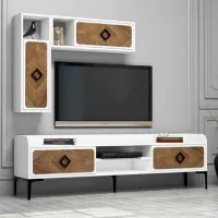 Seturi zona TV Trendy Samba 52 cm x 35 cm x 180 cm / White photo 2