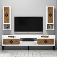 Seturi zona TV Trendy Samba 52 cm x 35 cm x 180 cm / White photo 4