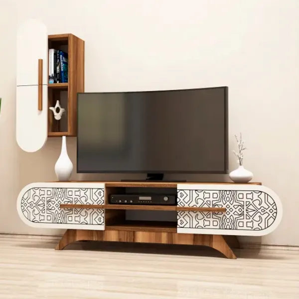 Seturi zona TV Trendy DEFNE 37 cm x 35 cm x 145 cm / Brown photo 2
