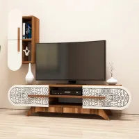 Seturi zona TV Trendy DEFNE 37 cm x 35 cm x 145 cm / Brown photo 2