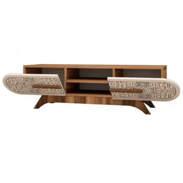 Seturi zona TV Trendy DEFNE 37 cm x 35 cm x 145 cm / Brown photo 4