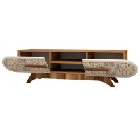 Seturi zona TV Trendy DEFNE 37 cm x 35 cm x 145 cm / Brown photo 4