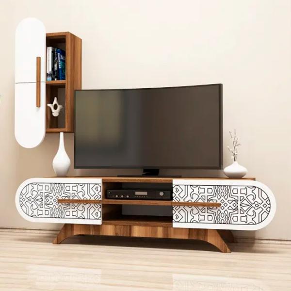 Seturi zona TV Trendy DEFNE 37 cm x 35 cm x 145 cm / Brown photo 2