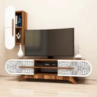 Seturi zona TV Trendy DEFNE 37 cm x 35 cm x 145 cm / Brown photo 2