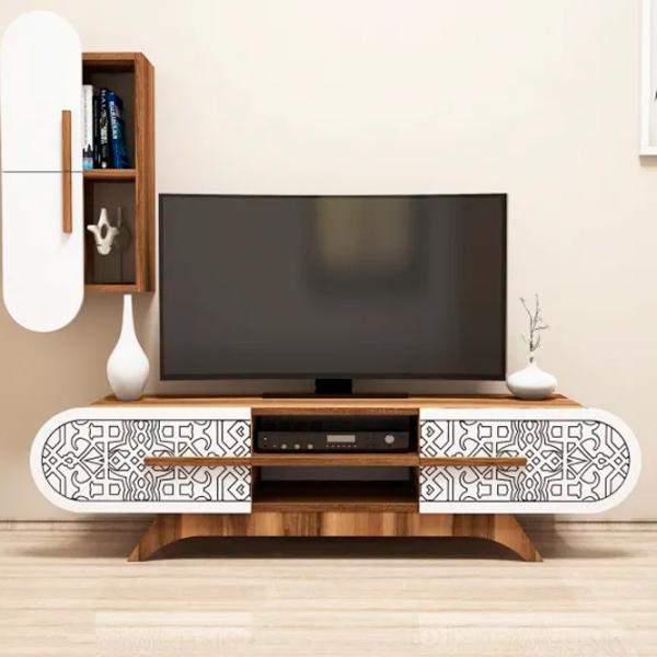 Seturi zona TV Trendy DEFNE 37 cm x 35 cm x 145 cm / Brown photo 3
