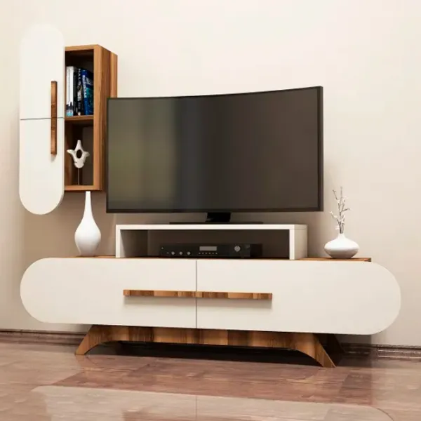 Комплекты ТВ-зона Trendy Trandafir S 49.8 см x 35 см x 145 см / Коричневый photo 2