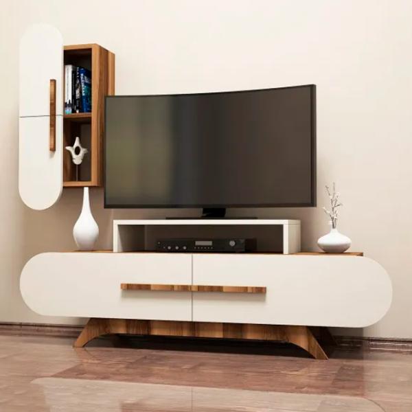 Комплекты ТВ-зона Trendy Trandafir S 49.8 см x 35 см x 145 см / Коричневый photo 2