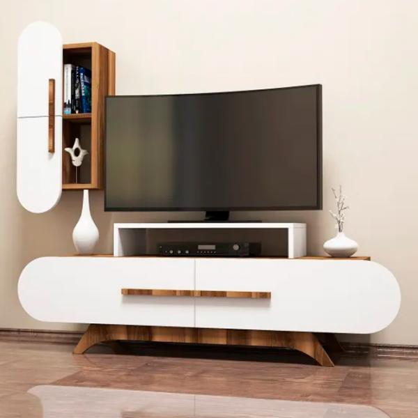 Комплекты ТВ-зона Trendy Trandafir S 49.8 см x 35 см x 145 см / Коричневый photo 2