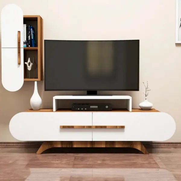 Комплекты ТВ-зона Trendy Trandafir S 49.8 см x 35 см x 145 см / Коричневый photo 3
