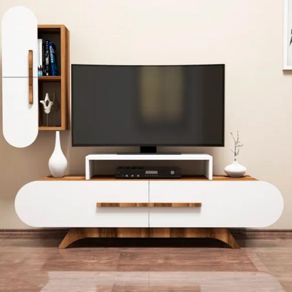 Комплекты ТВ-зона Trendy Trandafir S 49.8 см x 35 см x 145 см / Коричневый photo 3