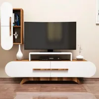 Комплекты ТВ-зона Trendy Trandafir S 49.8 см x 35 см x 145 см / Коричневый photo 3