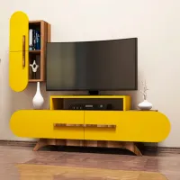 Комплекты ТВ-зона Trendy Trandafir S 49.8 см x 35 см x 145 см / Коричневый photo 5