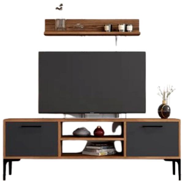 Комплекты ТВ-зона Trendy Riga 48 см x 30 cм x 140 см / Коричневый photo 1