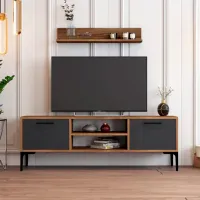 Seturi zona TV Trendy Riga 48 cm x 30 cm x 140 cm / Brown photo 2