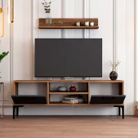 Seturi zona TV Trendy Riga 48 cm x 30 cm x 140 cm / Brown photo 4