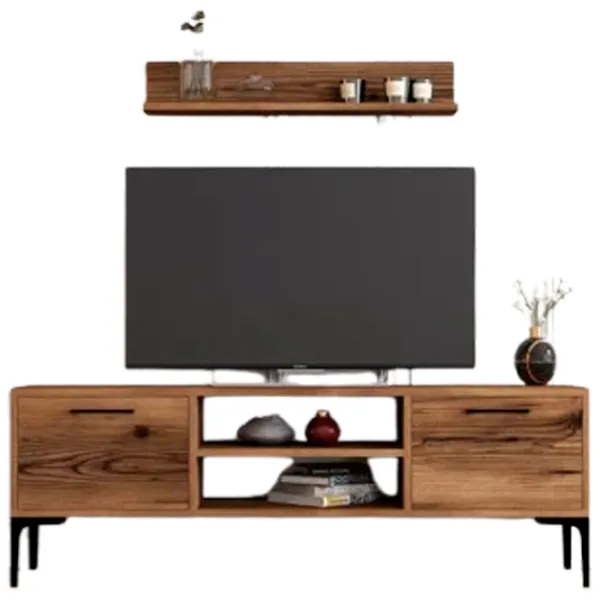 Комплекты ТВ-зона Trendy Riga 48 см x 30 cм x 140 см / Коричневый photo 1