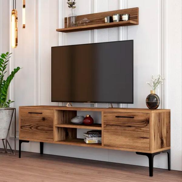 Комплекты ТВ-зона Trendy Riga 48 см x 30 cм x 140 см / Коричневый photo 3