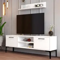 Seturi zona TV Trendy Riga 48 cm x 30 cm x 140 cm / White photo 3