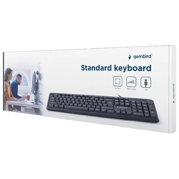 Клавиатура Gembird KB-U-103-UA Проводная / Черный photo 6