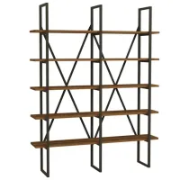 Стеллаж Trendy Burgaz 160 x 126 x 26см cm / ЛДСП / Black