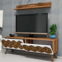 Seturi zona TV Trendy Nissan 40 cm x 31.8 cm x 120 cm / Brown photo 3